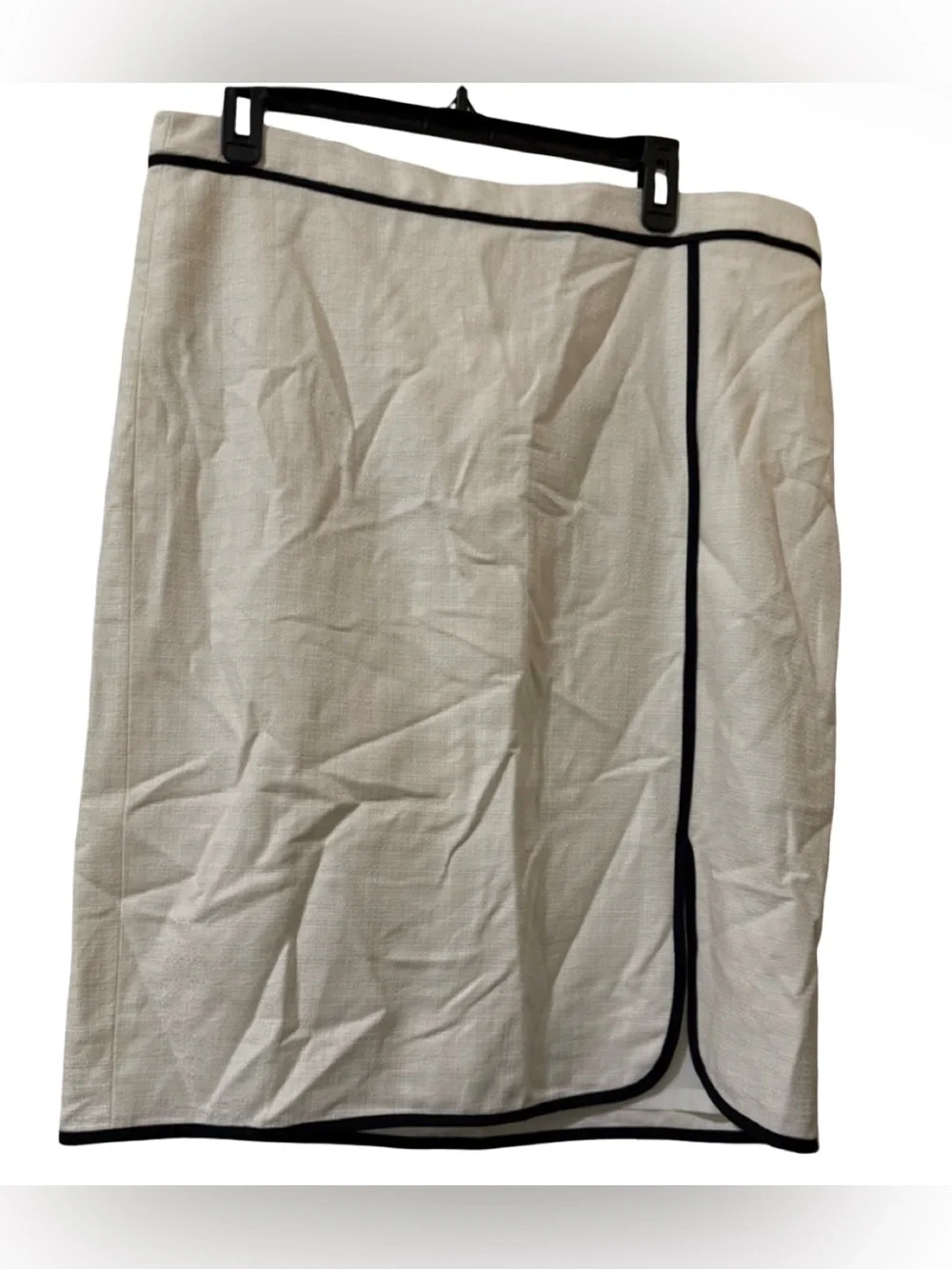NWT Ann Taylor White Midi Pencil Skirt Women’s Size 14 Career Office Business